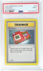 V1985: 1999: Pokedex: 87/102: 1ST Edition: Game: PSA: 9: MINT: 103769503